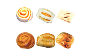 LRN- Danish - C Orange snail, Mango, Cherry Surprise 120 x 30g