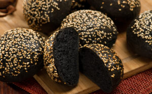 Laurent- Charcoal Brioche Slider Roll Seeded 80 x 35g