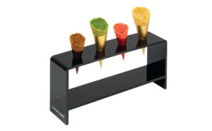Stand T - Cone 4 Hole Rectangle Perspex Holder