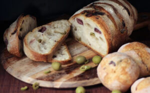 Laurent- Mini Olive Loaf Stone Baked 18 x 350g